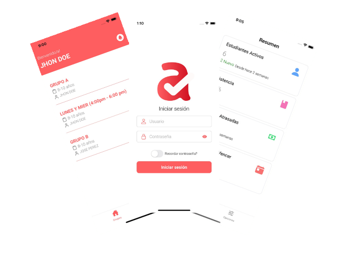 AttendCheck aplicación móvil